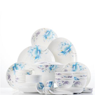 暴操美女逼网站48头聆听花开骨瓷礼品餐具套装
